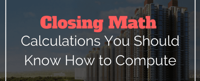 closing math real estate commission