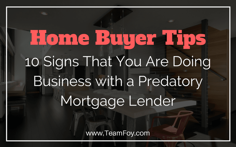 predatory mortgage lender